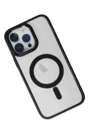 Newface Apple iPhone 14 Pro Kılıf Room Magneticsafe Silikon - Siyah