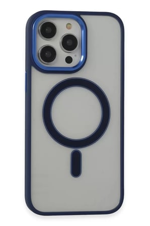 Newface Apple iPhone 14 Pro Kılıf Room Magneticsafe Silikon - Lacivert