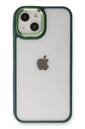 Newface Apple iPhone 14 Plus Kılıf Dora Kapak - Haki Yeşil
