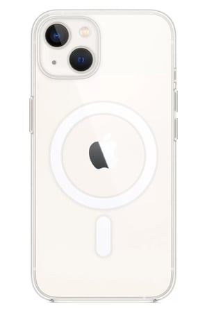 Newface Apple iPhone 14 Kılıf Magneticsafe Şeffaf Silikon - Şeffaf