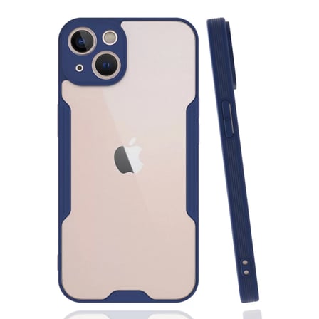 Newface Apple iPhone 14 Plus Kılıf Platin Silikon - Lacivert