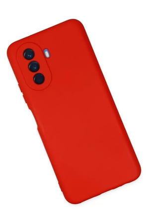 Newface Huawei Nova Y70 Kılıf Nano içi Kadife Silikon - Kırmızı
