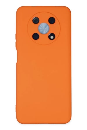 Newface Huawei Nova Y90 Kılıf Nano içi Kadife Silikon - Turuncu