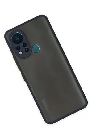 Newface İnfinix Hot 11s Kılıf Montreal Silikon Kapak - Lacivert