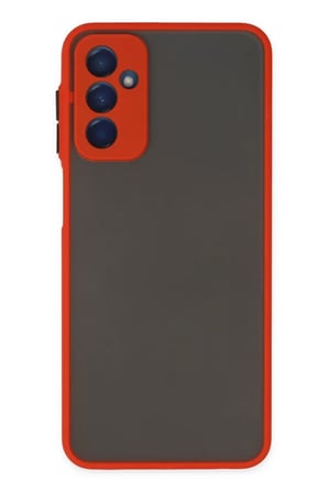 Newface Samsung Galaxy M13 Kılıf Montreal Silikon Kapak - Kırmızı