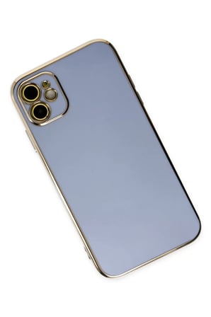Newface Apple iPhone 12 Kılıf Volet Silikon - Mavi