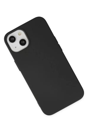 Newface Apple iPhone 14 Plus Kılıf Nano içi Kadife Silikon - Siyah