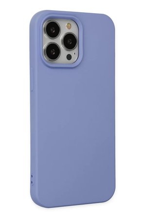 Newface Apple iPhone 14 Pro Max Kılıf Nano içi Kadife Silikon - Lila