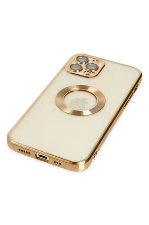Newface Apple iPhone 12 Pro Kılıf Slot Silikon - Gold