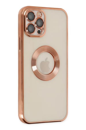 Newface Apple iPhone 12 Pro Kılıf Slot Silikon - Rose Gold