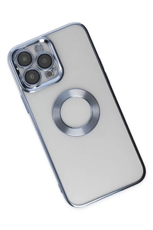 Newface Apple iPhone 14 Pro Max Kılıf Slot Silikon - Sierra Blue