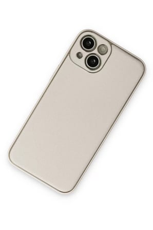 Newface Apple iPhone 14 Plus Kılıf Coco Deri Silikon Kapak - Beyaz