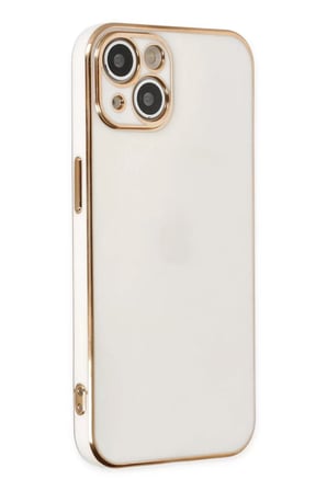 Newface Apple iPhone 14 Plus Kılıf Volet Silikon - Beyaz