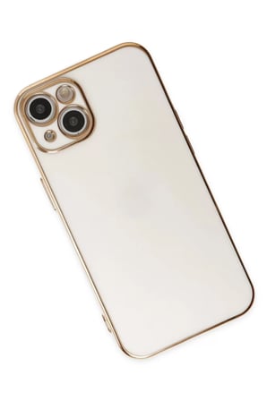 Newface Apple iPhone 14 Plus Kılıf Volet Silikon - Beyaz