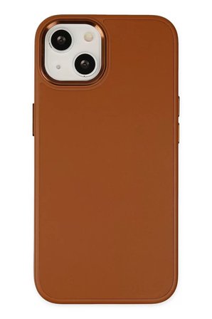 Newface Apple iPhone 14 Plus Kılıf Asya Deri Silikon - Kahverengi