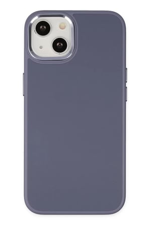 Newface Apple iPhone 14 Plus Kılıf Asya Deri Silikon - Mor