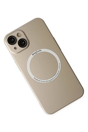 Newface Apple iPhone 14 Plus Kılıf Jack Magneticsafe Lens Silikon - Gold