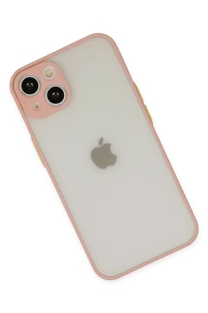 Newface Apple iPhone 14 Kılıf Montreal Silikon Kapak - Pembe