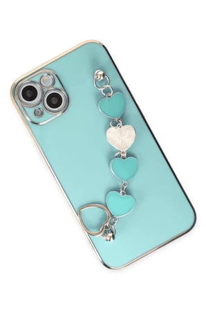 Newface Apple iPhone 14 Kılıf Esila Silikon - Su Yeşili