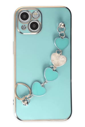 Newface Apple iPhone 14 Kılıf Esila Silikon - Su Yeşili