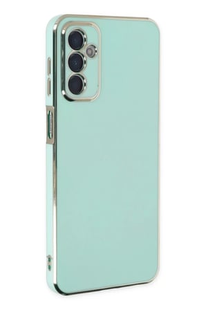 Newface Samsung Galaxy M23 Kılıf Volet Silikon - Açık Yeşil