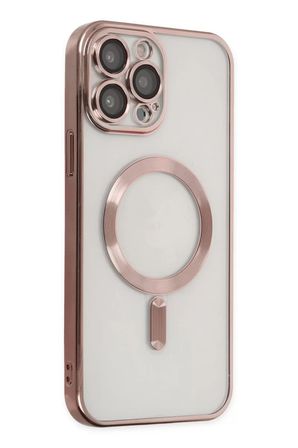 Newface Apple iPhone 13 Pro Max Kılıf Kross Magneticsafe Kapak - Rose