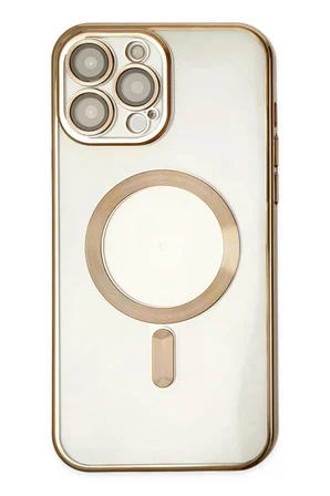 Newface Apple iPhone 14 Pro Kılıf Kross Magneticsafe Kapak - Gold