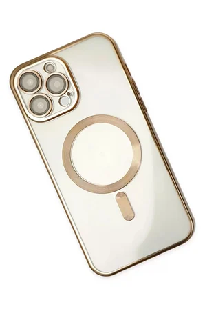 Newface Apple iPhone 14 Pro Kılıf Kross Magneticsafe Kapak - Gold