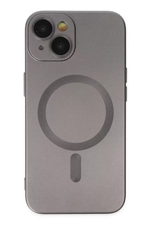 Newface Apple iPhone 14 Plus Kılıf Moshi Lens Magneticsafe Silikon - Füme