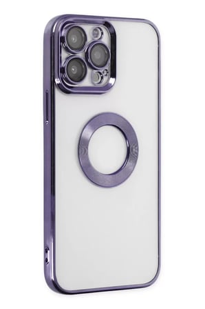 Newface Apple iPhone 14 Pro Kılıf Slot Silikon - Mor