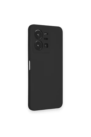 Newface Vivo Y35 Kılıf Nano içi Kadife Silikon - Siyah