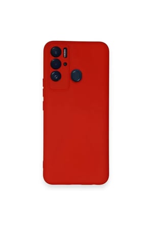Newface Tecno Pova Neo Kılıf Nano içi Kadife Silikon - Kırmızı