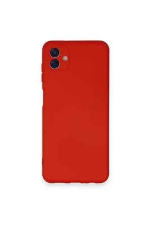 Newface Samsung Galaxy A04 Kılıf Nano içi Kadife Silikon - Kırmızı