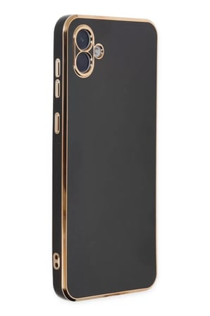 Newface Samsung Galaxy A04 Kılıf Volet Silikon - Siyah