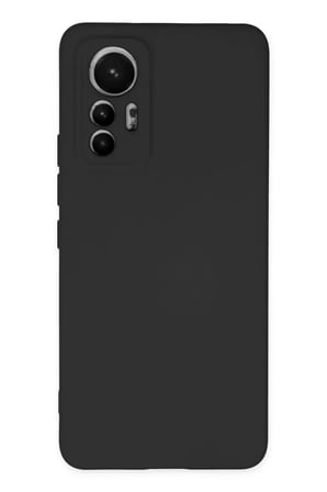 Newface Xiaomi Mi 12 Lite Kılıf Nano içi Kadife Silikon - Siyah
