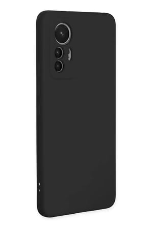 Newface Xiaomi Mi 12 Lite Kılıf Nano içi Kadife Silikon - Siyah