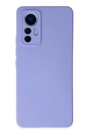Newface Xiaomi Mi 12 Lite Kılıf Nano içi Kadife Silikon - Lila