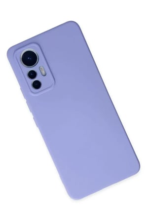 Newface Xiaomi Mi 12 Lite Kılıf Nano içi Kadife Silikon - Lila