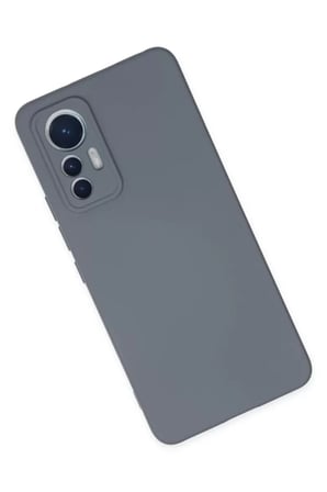 Newface Xiaomi Mi 12 Lite Kılıf Nano içi Kadife Silikon - Gri