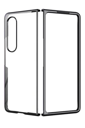 Newface Samsung Galaxy Z Fold 4 Kılıf Fold Element Kapak - Siyah