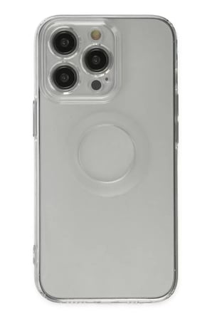 Newface Apple iPhone 13 Pro Kılıf Santa Lens Silikon - Şeffaf