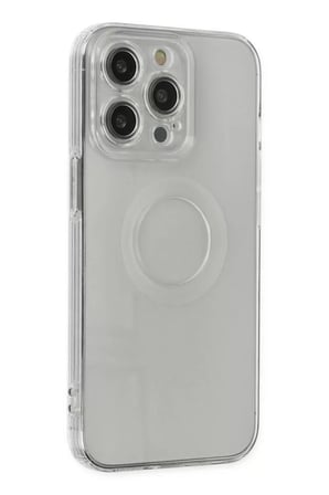 Newface Apple iPhone 13 Pro Kılıf Santa Lens Silikon - Şeffaf