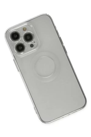 Newface Apple iPhone 13 Pro Kılıf Santa Lens Silikon - Şeffaf