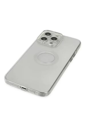 Newface Apple iPhone 13 Pro Max Kılıf Santa Lens Silikon - Şeffaf
