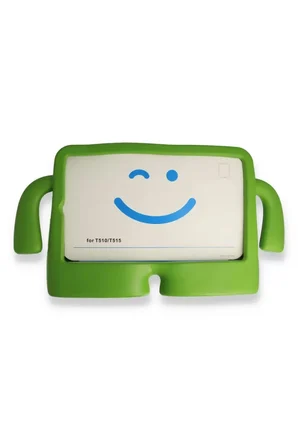 Newface Apple iPad 2022 10.9 (10.nesil) Kılıf Karakter Tablet Silikon - Yeşil