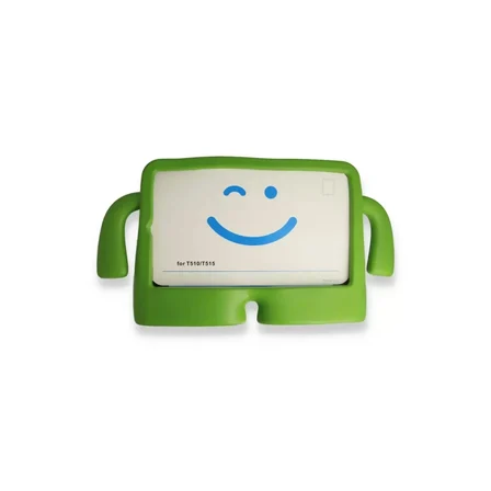 Newface Apple iPad 2022 10.9 (10.nesil) Kılıf Karakter Tablet Silikon - Yeşil