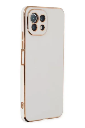 Newface Xiaomi Mİ 11 Lite Kılıf Volet Silikon - Beyaz