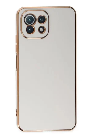 Newface Xiaomi Mİ 11 Lite Kılıf Volet Silikon - Beyaz