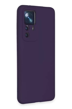 Newface Xiaomi Mi 12T Pro Kılıf Nano içi Kadife Silikon - Mor