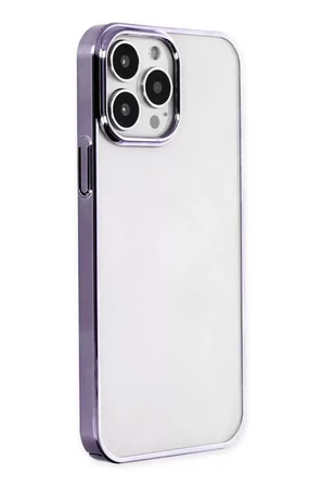 Newface Apple iPhone 13 Pro Max Kılıf Element Silikon - Mor
